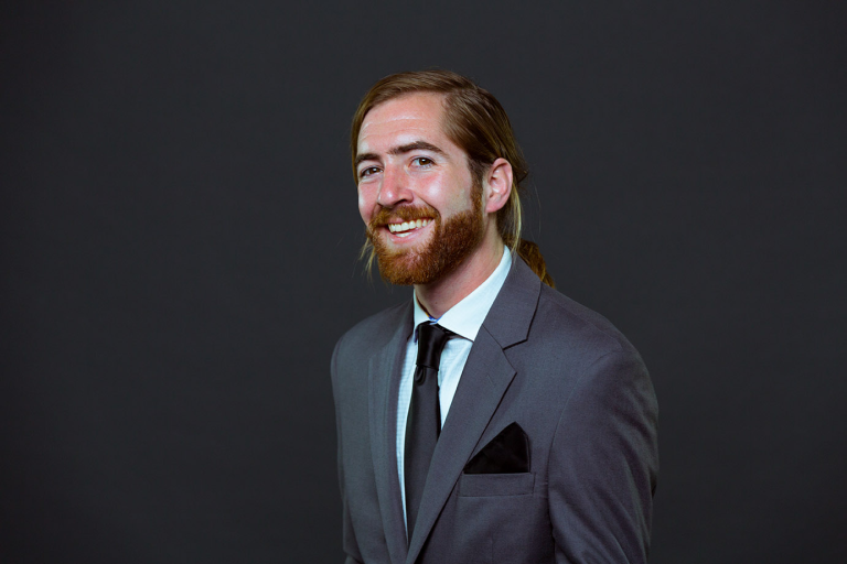 Man in Gray Suit